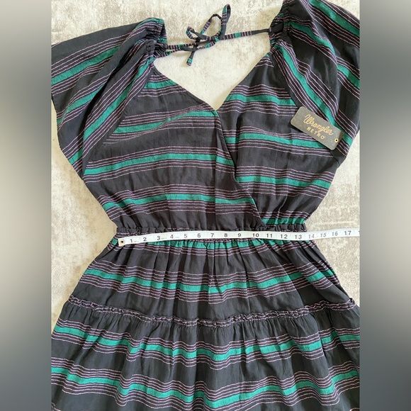 Women’s NWT Wrangler Retro Black Striped Mini Dress Sz XL - Picture 10 of 11